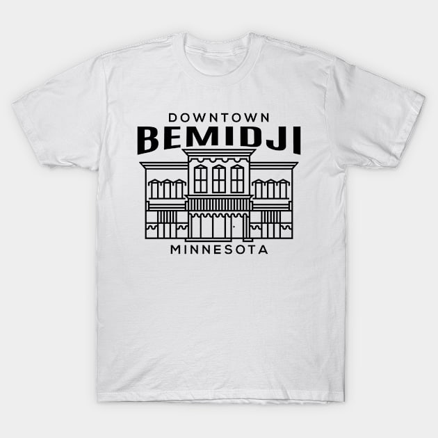 Downtown Bemidji MN T-Shirt by HalpinDesign